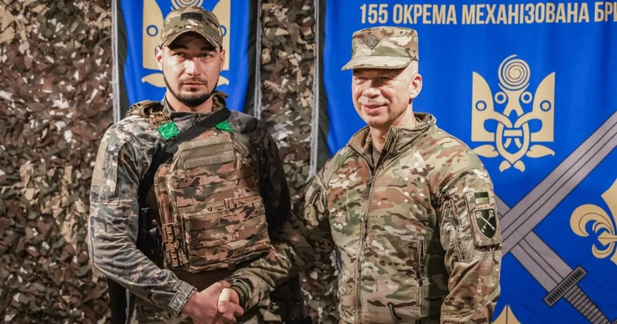 Військовий зі Львівщини отримав «Срібний Хрест» від Головнокомандувача ЗСУ