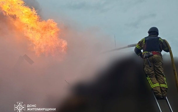 Ворог завдав удару по Житомирській області: подробиці нічного обстрілу