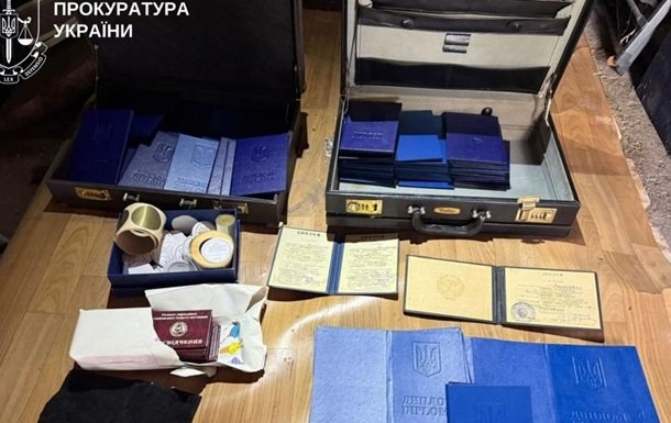 На Київщині виявлено незаконне виробництво та збут підроблених документів