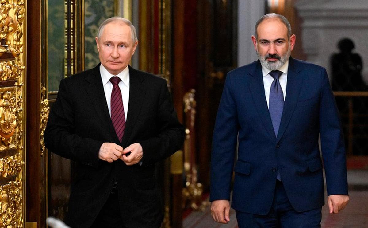 Пашинян звернувся до Путіна з проханням про скасування обмежень на імпорт вірменських товарів