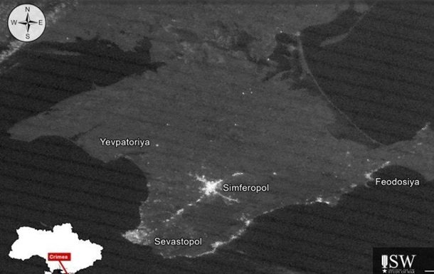 У Криму зафіксовано значне зниження рівня освітлення – дані ISW