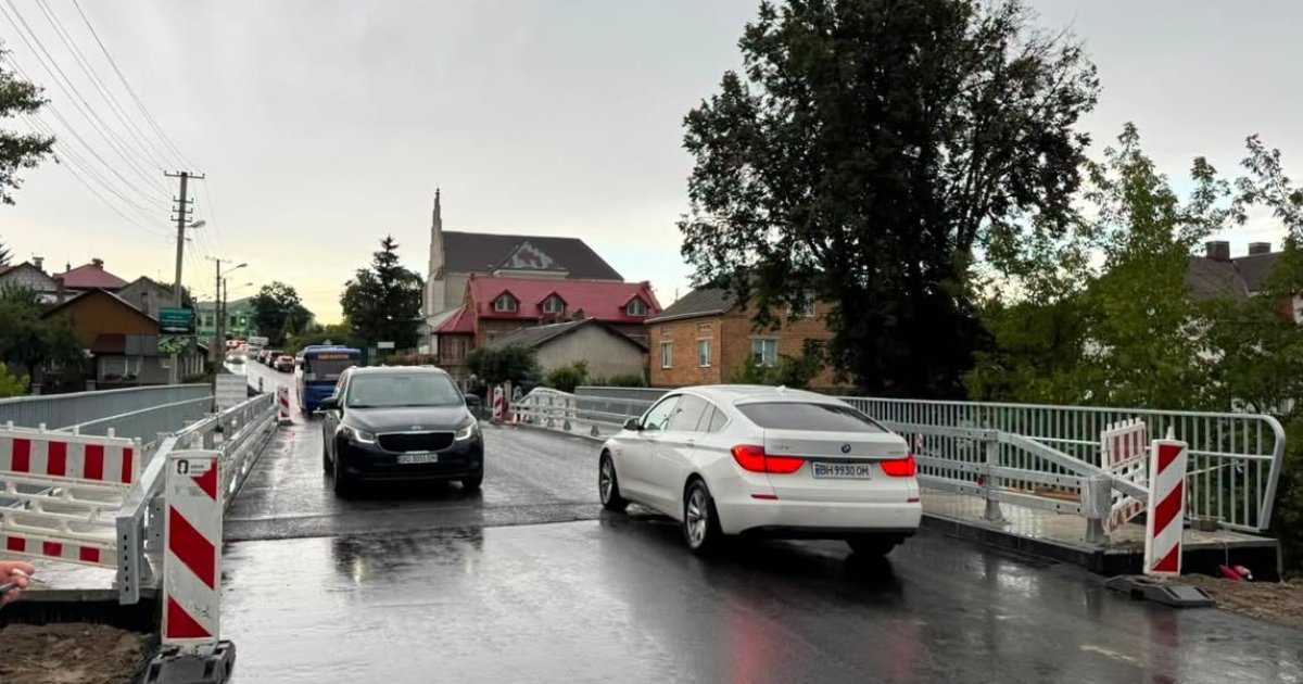 У Куликові відкрито міст для легкових автомобілів та маршруток після завершення капітального ремонту на міжнародній трасі