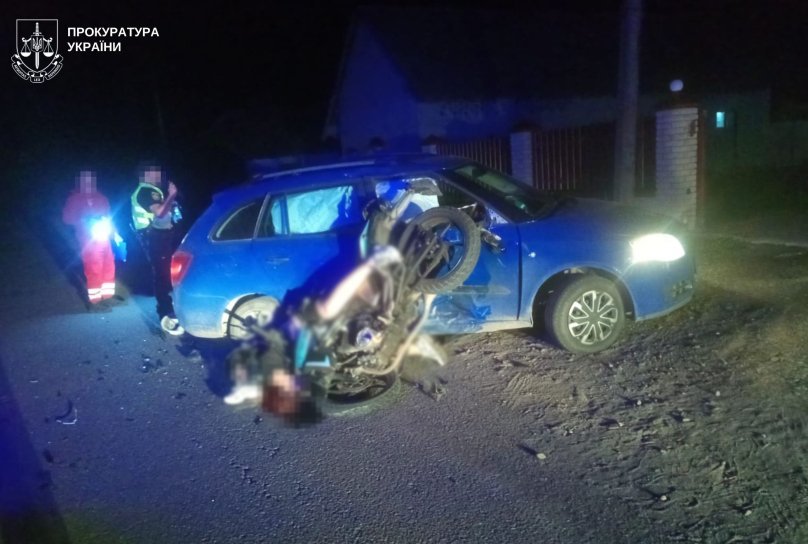 У Новому Роздолі внаслідок ДТП загинув 17-річний мотоцикліст