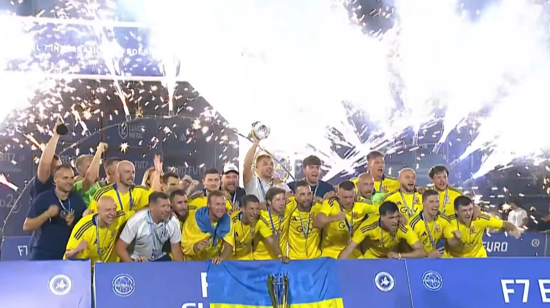 Збірна України з футболу 7х7 тріумфально здобула титул чемпіона Європи, перемігши Італію у фіналі