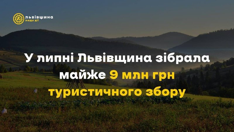 Туристичний збір у Львівській області: огляд найпопулярніших локацій серед відвідувачів у липні