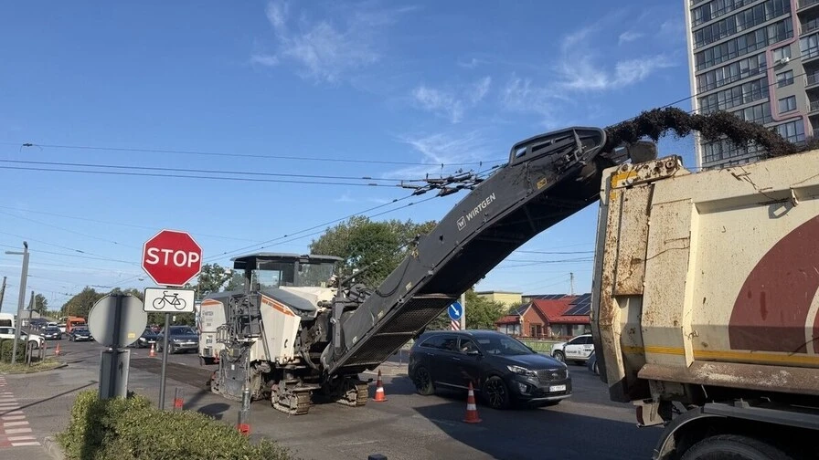 У Львові на Городоцькій триває ремонт смуги в'їзду: часткові обмеження руху