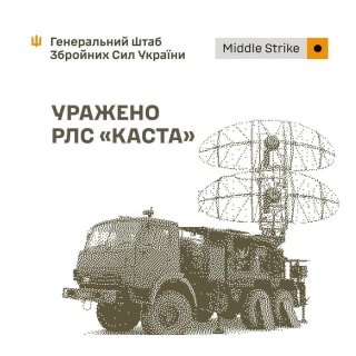 Генштаб ЗСУ підтвердив знищення радіолокаційної станції вартістю понад 60 мільйонів доларів