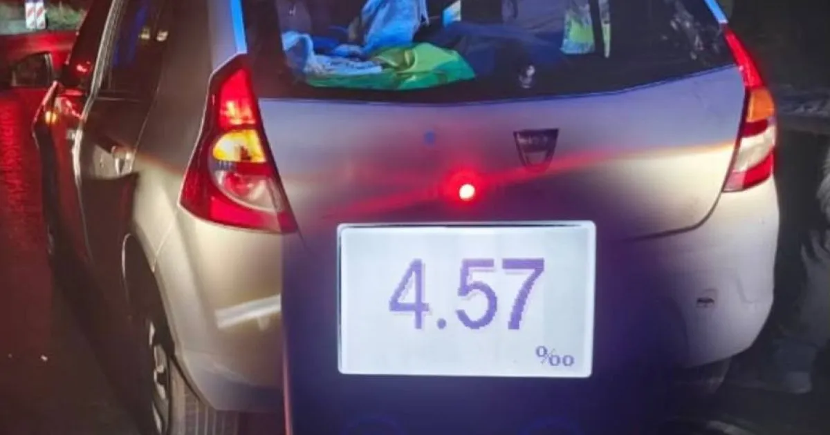На Львівщині водій Dacia виявився у 23 рази п'янішим за норму