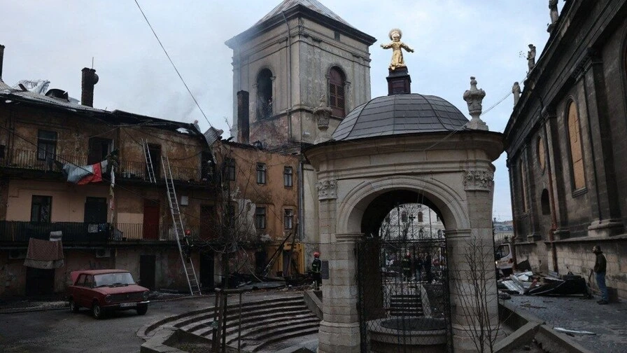 Світовий фонд пам’яток долучиться до відновлення Бернардинського монастиря у Львові після ушкоджень