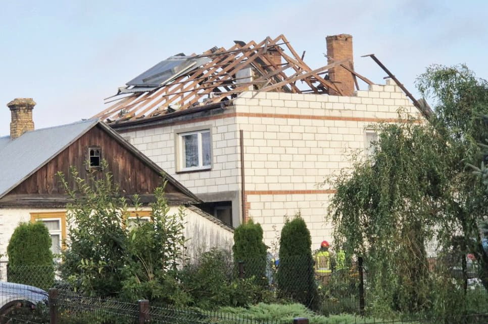 У Польщі завершено розслідування інциденту із пошкодженням будинку під час вторгнення російських дронів