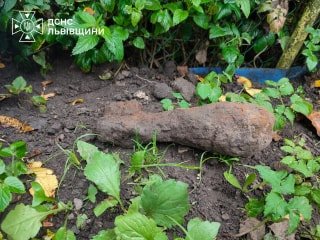 У Стоділках на території житлового будинку виявлено застарілу мінометну міну