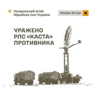 ЗСУ завдали удару по російській радіолокаційній станції "Каста" та командних пунктах безпілотників