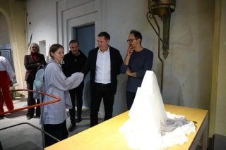 У Львівській політехніці презентували експозицію V Тижня скульптури в машинній залі
