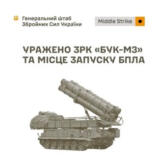 ЗСУ завдали удару по позиціях російських дронів, станціях РЕБ і зенітним комплексам "Бук-М3"